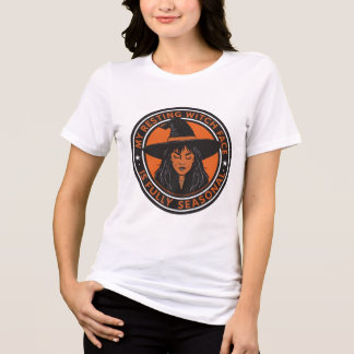 Triblenda Camiseta de cita para brujas de Halloween