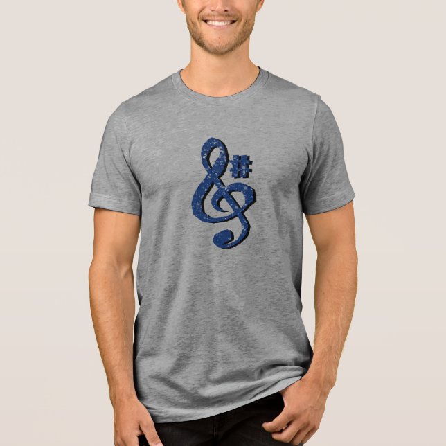 Triblenda Camiseta de clave de sol G# (Anverso)