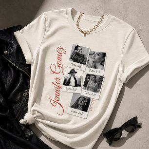Triblenda Camiseta de collage de fotos personalizadas, colla