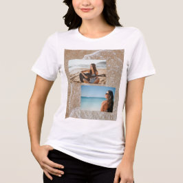 Triblenda Camiseta de collage de fotos personalizadas | Vaca