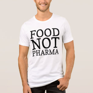 Triblenda Camiseta de comida no farmacéutica Granjas no cami