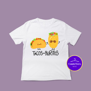 Triblenda Camiseta de comida Tacos & Burritos