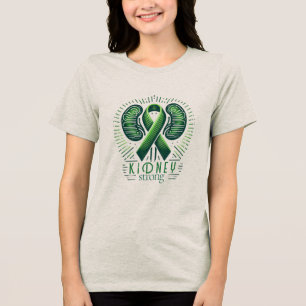 Triblenda Camiseta de concienciación sobre la enfermedad ren