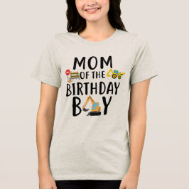 Triblenda Camiseta de construcción para la mamá del niño del