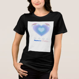 Triblenda Camiseta de corazón azul
