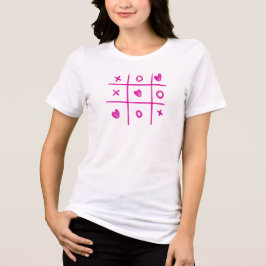 Triblenda Camiseta de corazones de tres en raya del día de S