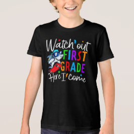 Triblenda Camiseta de Cuidado con el Primer Grado – Regalos
