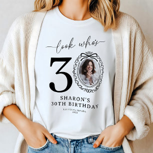 Triblenda Camiseta de cumpleaños con foto personalizada 'Mir