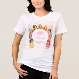 Triblenda Camiseta de cumpleaños de princesa personalizable