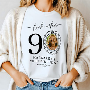 Triblenda Camiseta de cumpleaños personalizada con foto 'Mir