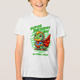 Triblenda Camiseta de Cumpleaños Super Especial - Nombre y E
