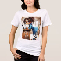 Camiseta de Dama con el Lado de Dama de Señora de
