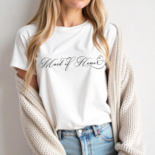 Triblenda Camiseta de Dama de Honor – Camiseta elegante para
