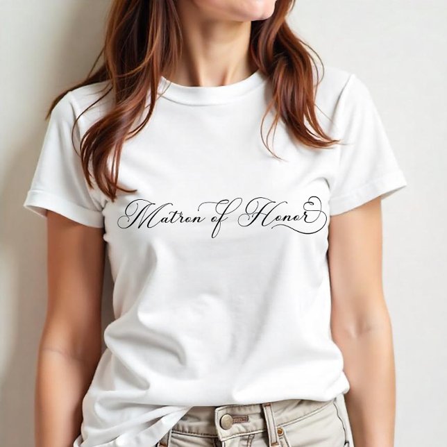 Triblenda Camiseta de Dama de Honor – Camiseta elegante para (Matron of Honor Tee)