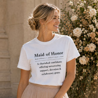 Triblenda Camiseta de Definición de Dama de Honor