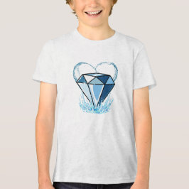 Triblenda Camiseta de diamantes para jóvenes