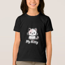 Camiseta de dibujos animados de gatito lindo para