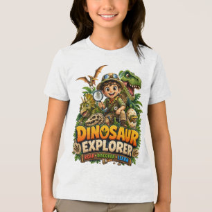 Triblenda Camiseta de Dinosaurio para Niños Futuro Paleont