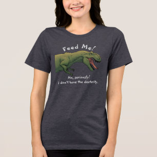 Triblenda Camiseta de dinosaurio T-Rex Mezclar tres veces la