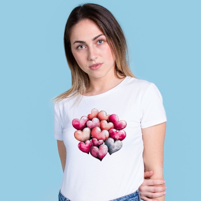Triblenda Camiseta de diseño de corazón el día de San Valent (Subido por el creador)