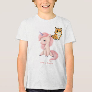 Triblenda Camiseta de diseño de gato doméstico lindo