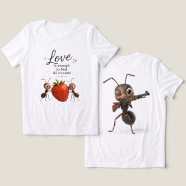 Triblenda Camiseta de diseño divertido y adorable de hormiga