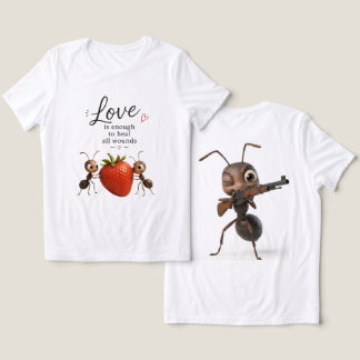 Triblenda Camiseta de diseño divertido y adorable de hormiga