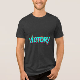 Triblenda Camiseta de diseño tipográfico Graffiti VICTORY
