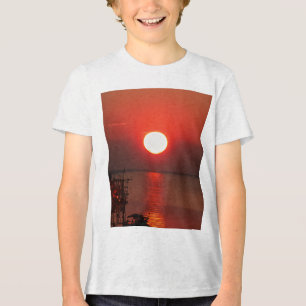 Triblenda Camiseta de diseño tradicional de tatuaje estadoun