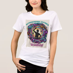 Triblenda Camiseta de DJ de portal interdimensional