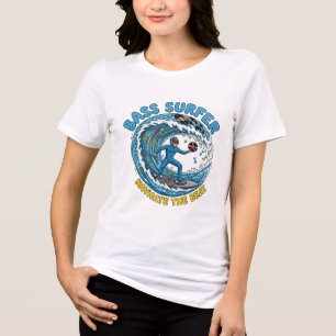 Triblenda Camiseta de DJ Surfista Beat Rider