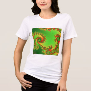 Triblenda Camiseta de doble espiral de Navidad