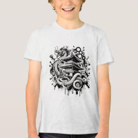 Camiseta de dragón asiática tradicional