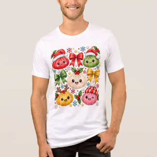 Triblenda Camiseta de Dumpling de Navidad, Dumpling Kawaii 