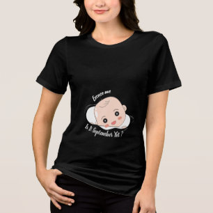Triblenda Camiseta de Embarazo - Camiseta Divertida para Anu