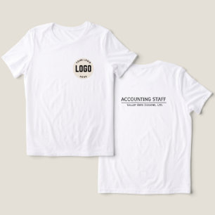 Triblenda Camiseta de empleado personalizado, añada su logot