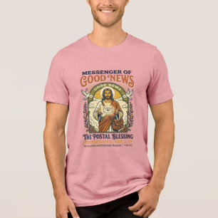 Triblenda Camiseta de entrega de trabajador postal de Jesús 