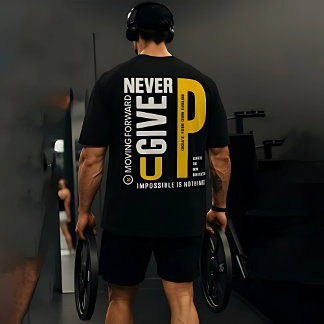 Triblenda Camiseta de entrenamiento masculino para gimnasios
