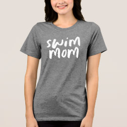 Triblenda Camiseta de equipo de natación para mamá moderna y