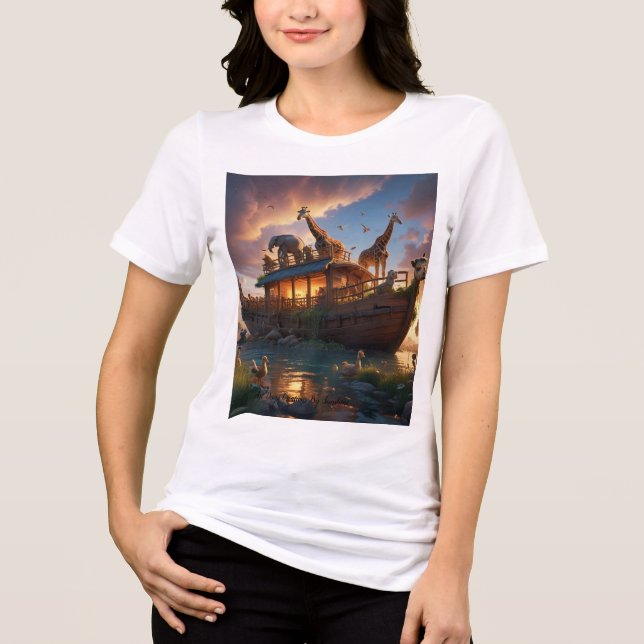 Triblenda Camiseta de esperanza arca de Noé (Anverso)