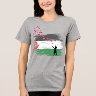 Triblenda Camiseta de Esperanza y Amor Palestino – Solidarid