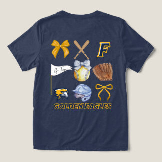 Triblenda Camiseta de Espíritu de Softbol Águilas Doradas 