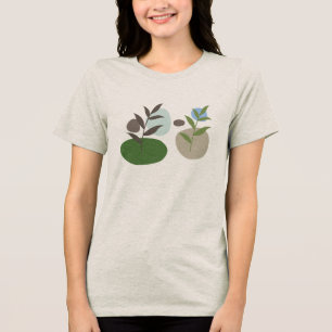 Triblenda Camiseta de estilo boho – Tee gráfico bohemio grat