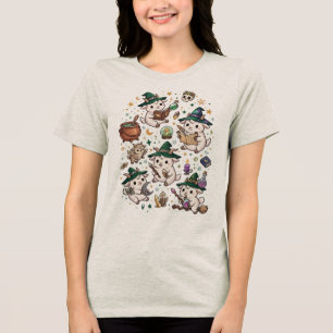 Triblenda Camiseta de fantasía mágica de cabra kawaii