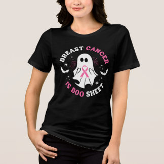 Triblenda Camiseta de fantasma con la leyenda Breast Cancer 