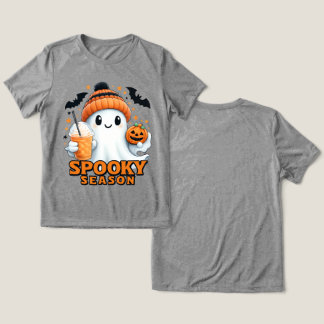 Triblenda Camiseta de fantasma lindo y espeluznante, camiset