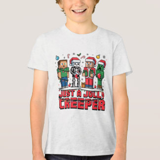 Triblenda Camiseta de fiesta de videojuegos de Creeper alegr