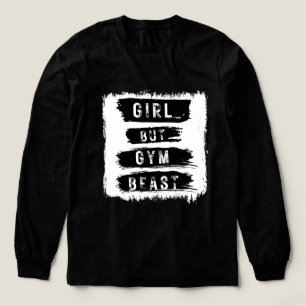 Triblenda Camiseta de Fitness Chica Pero Bestia de Gimnasio