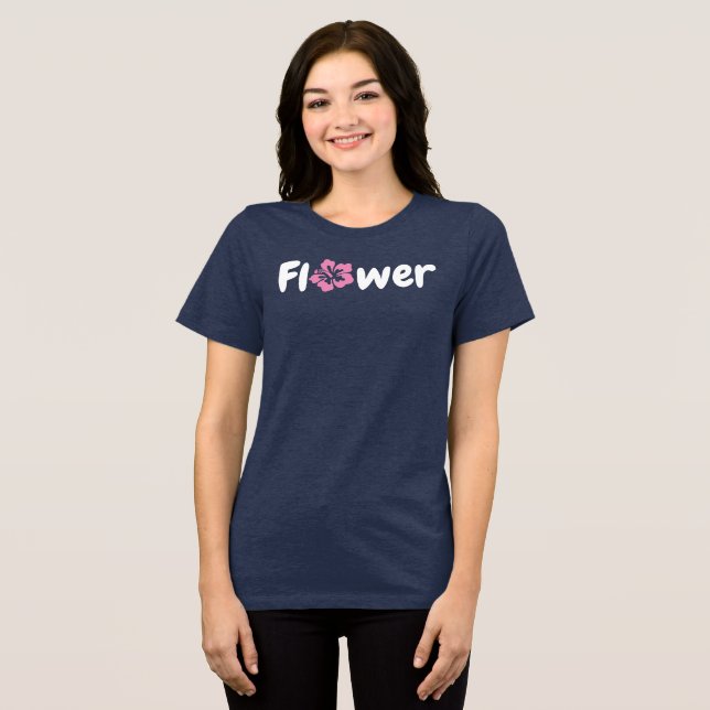 Triblenda Camiseta de flores (Anverso Completo )