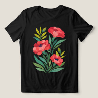 Triblenda Camiseta de flores abstractas para mujer Ruby Gard